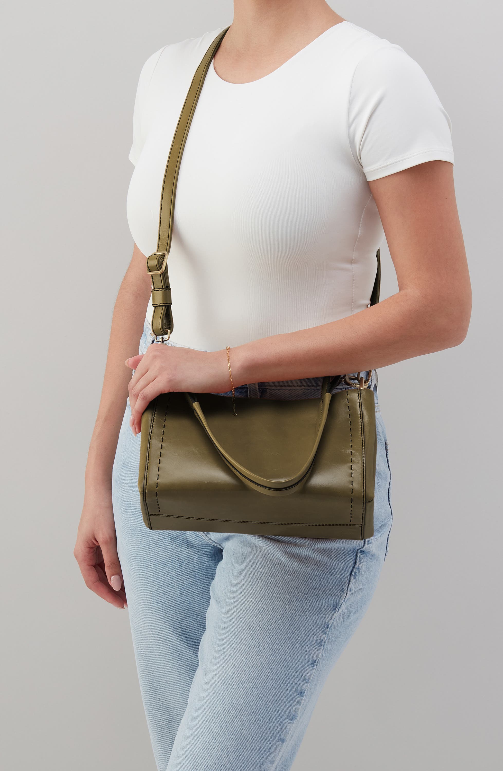 Seneca Leather Crossbody Bag, Alternate, color, OLIVE VEIL