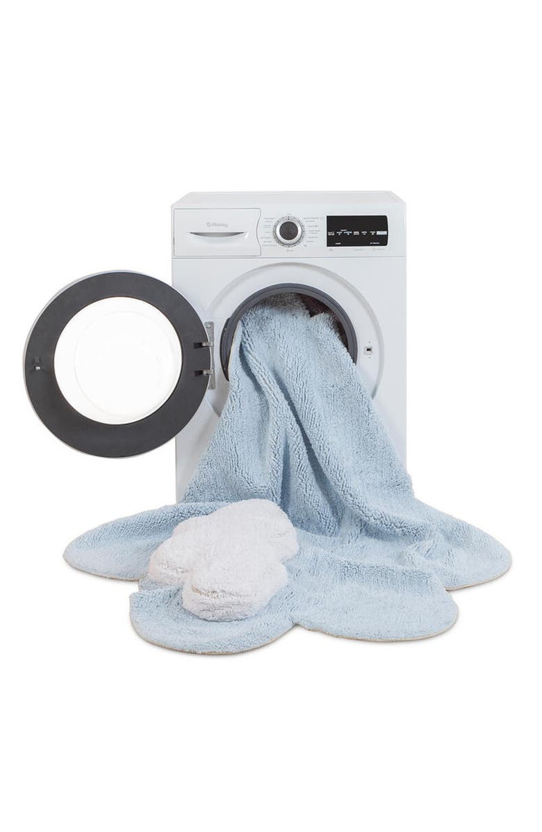 Lorena Canals Puffy Dream Cloud Washable Cotton Blend Rug, Alternate, color, Blue