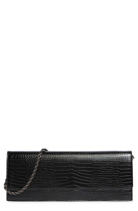 Chain Strap East/West Clutch
