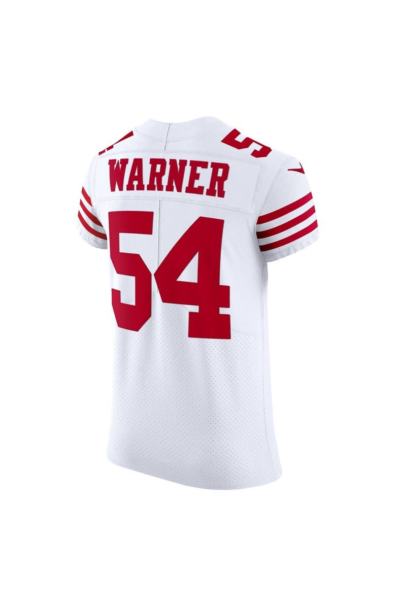 Nike Men's Nike Fred Warner White San Francisco 49ers Vapor Elite Jersey, Alternate, color, 