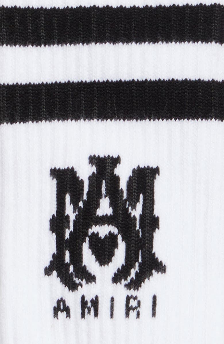 AMIRI M.A. Logo Crew Socks, Alternate, color, 
