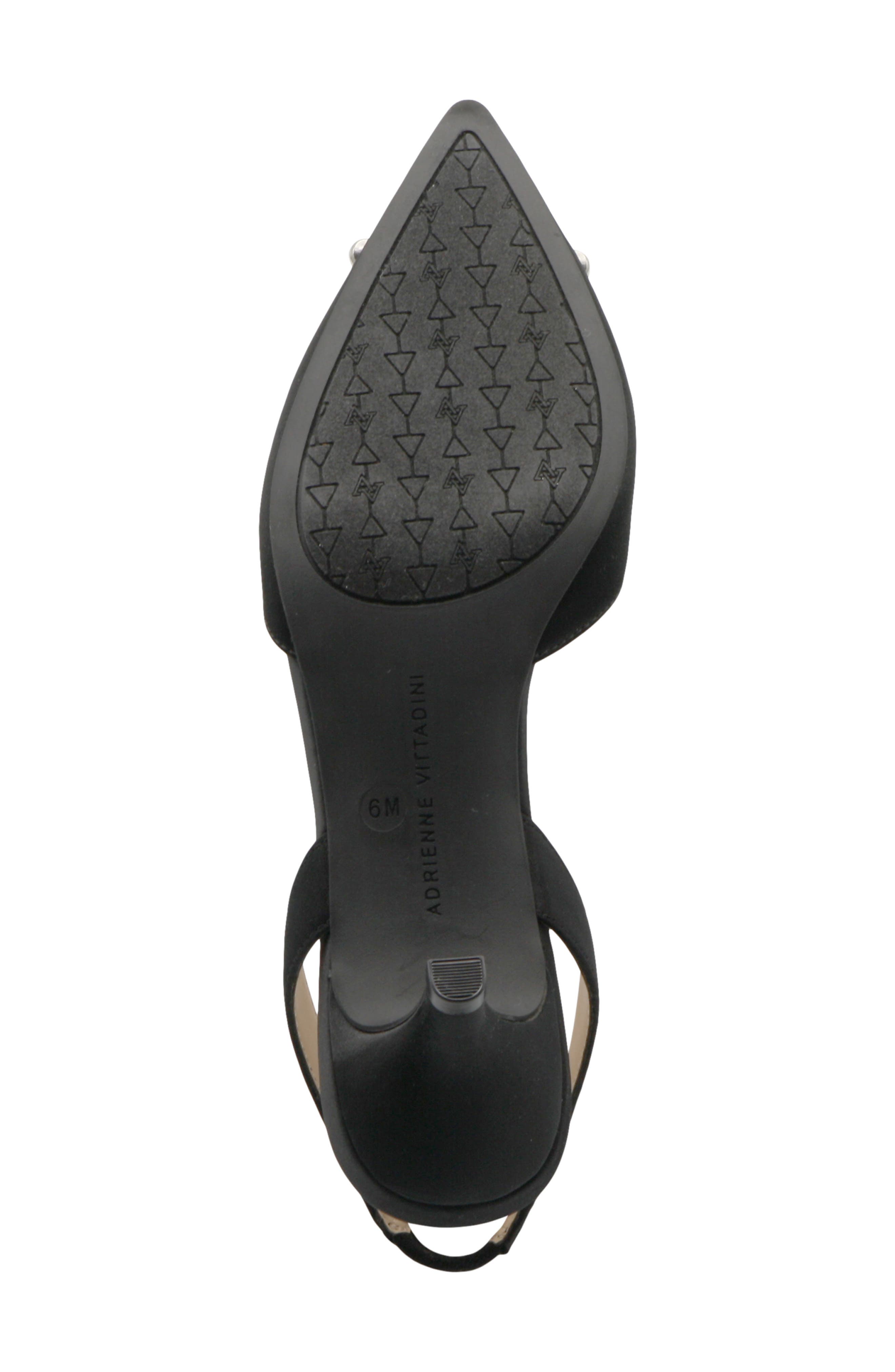 Adrienne Vittadini Suza Embellished Slingback Pump, Alternate, color, Black-St