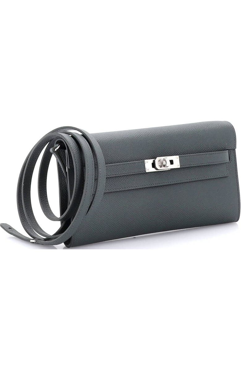 Pre-Owned Hermes Kelly To Go Wallet Epsom, Alternate, color, Vert Mangrove