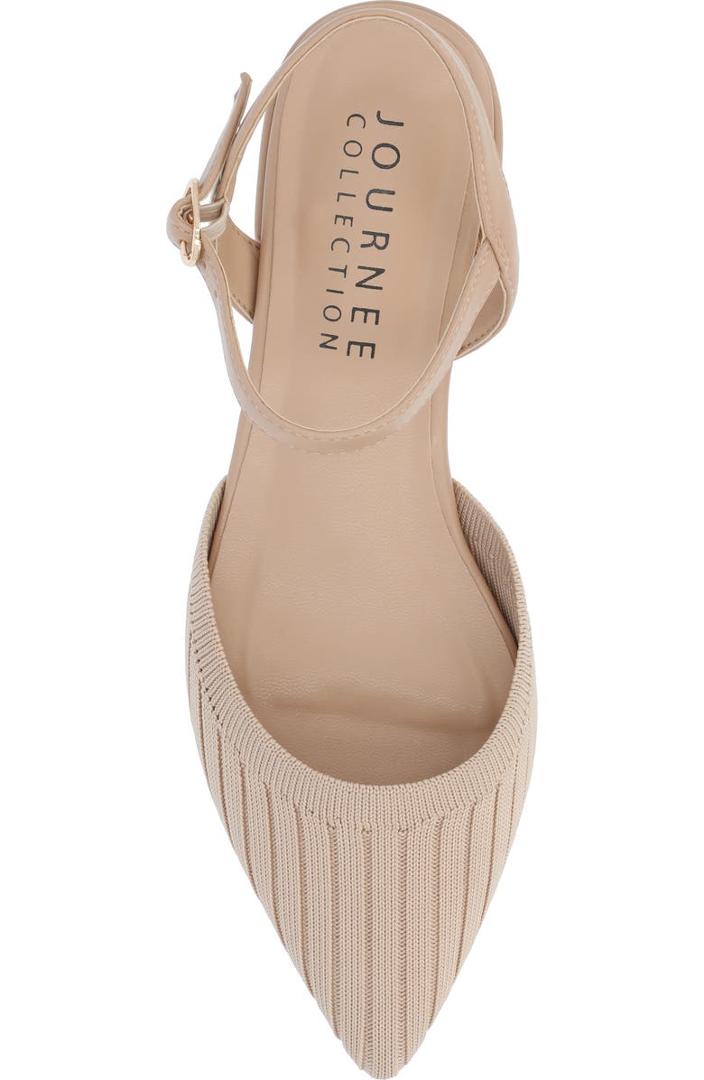 Journee Collection Ansley Pointed Toe Pump - Wide Width, Alternate, color, Tan
