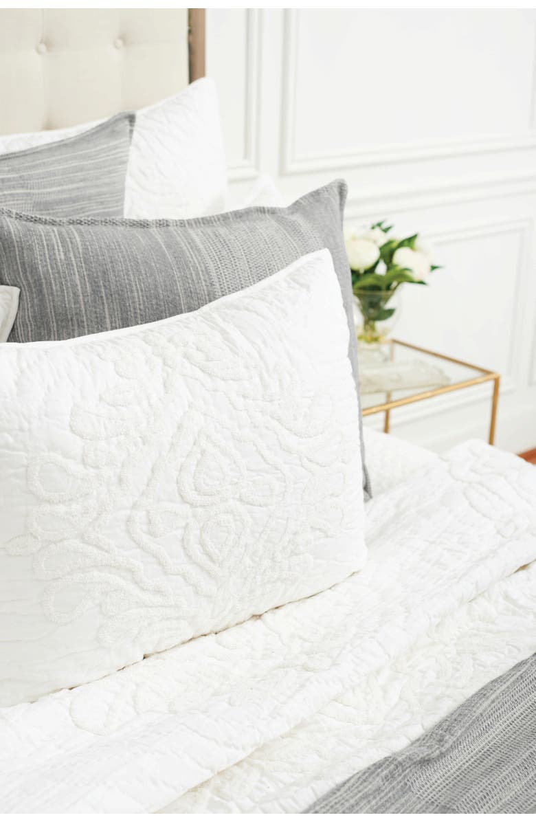 ELISABETH YORK Beacon Ash Accent Throw Pillow Decor, Alternate, color, Gray