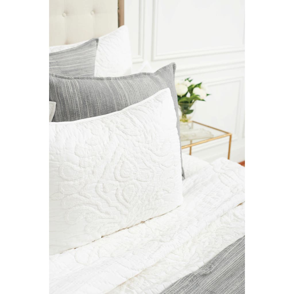 Elisabeth York Beacon Ash Accent Throw Pillow Decor In White