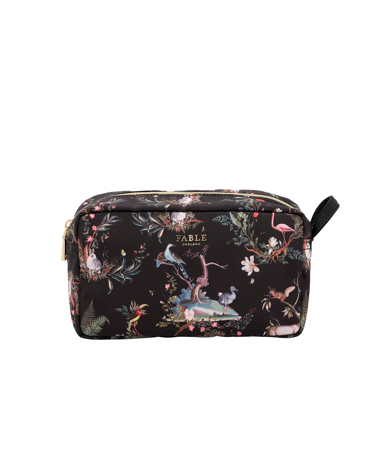 Fable England Wonderland Wash Bag, Main, color, Black