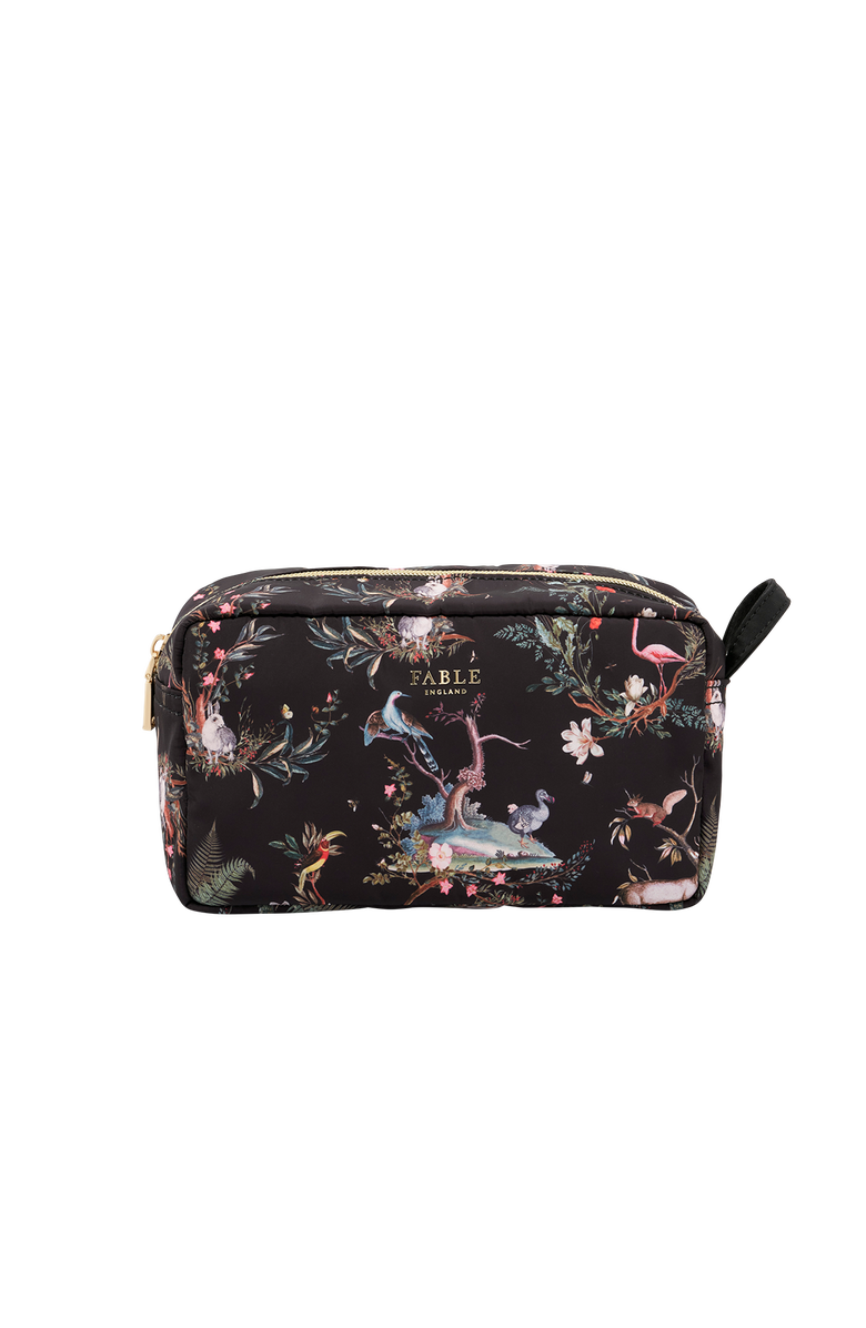 Fable England Wonderland Wash Bag, Main, color, Black