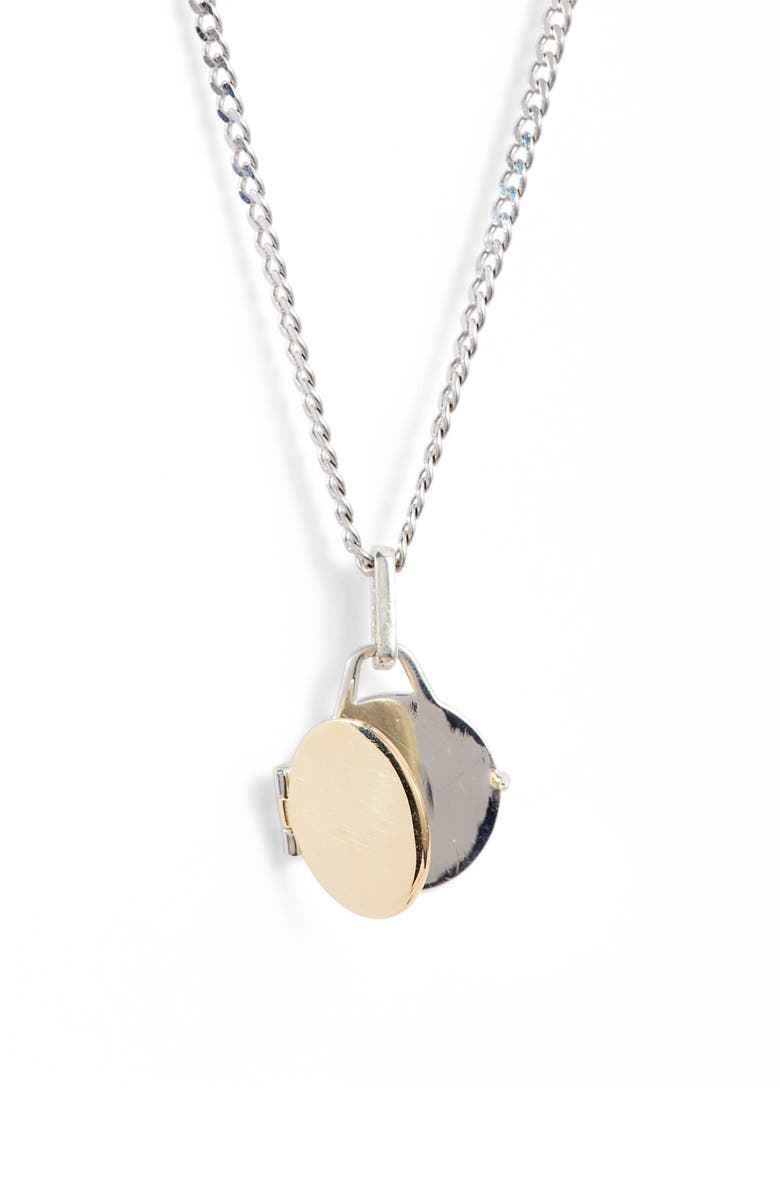 Loren Stewart Mixed Metal Locket Pendant Necklace, Alternate, color, 