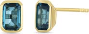 Bony Levy 14K London Blue Topaz Stud Earrings