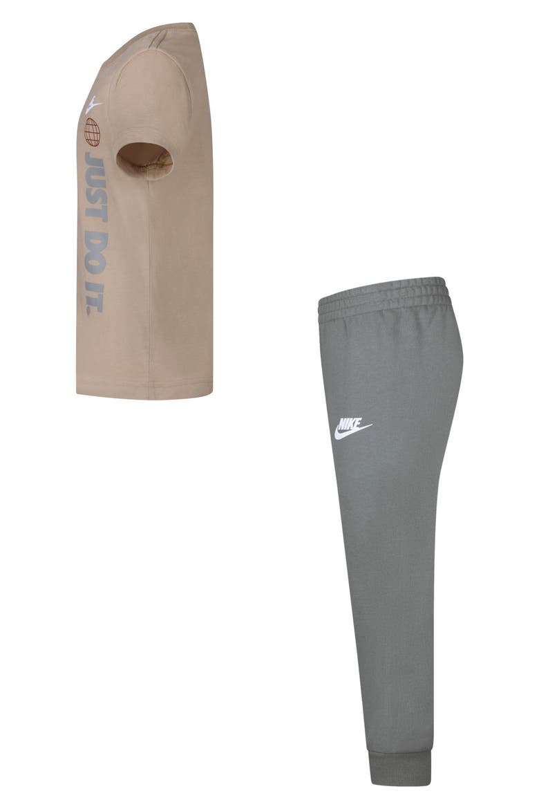 Kids' Futura T-Shirt & Pants Set, Alternate, color, DARK STUCCO