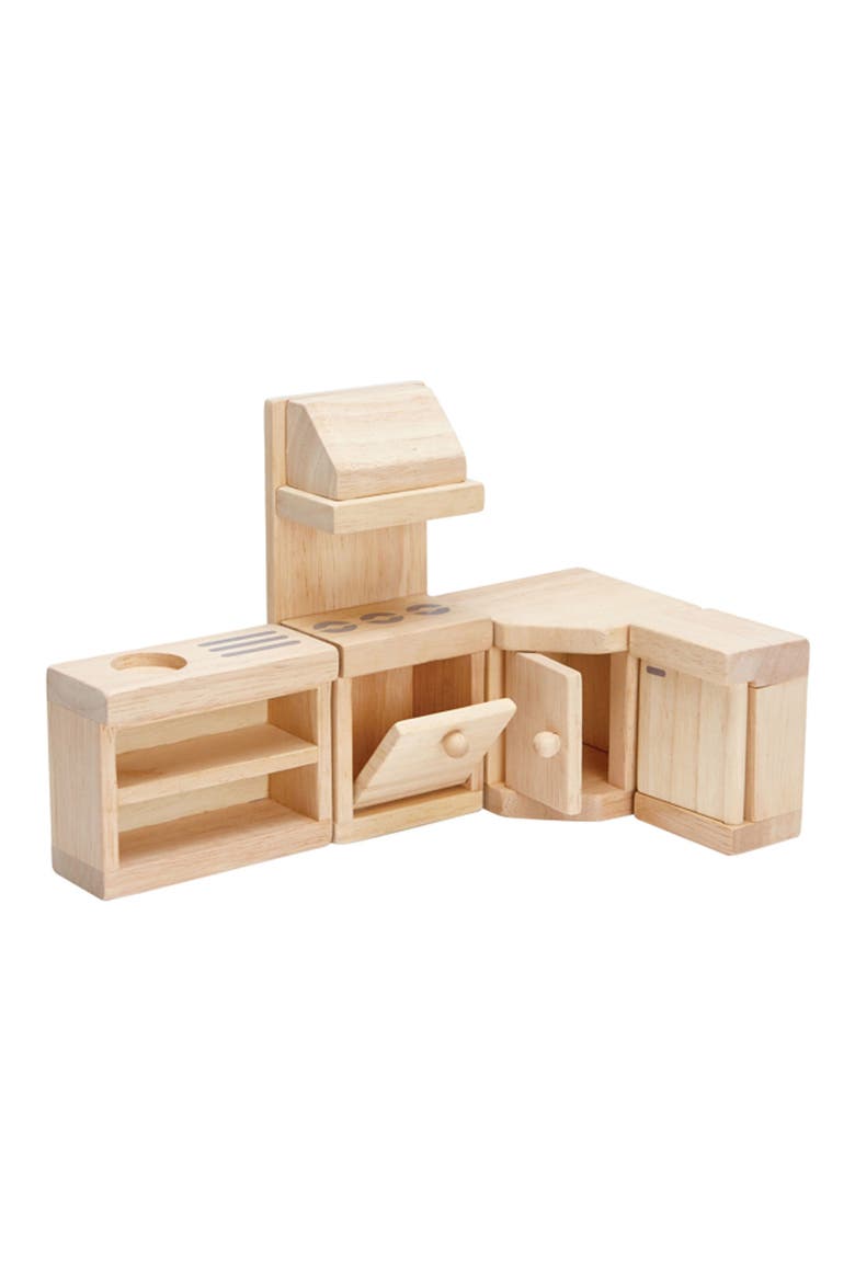 Classic Dollhouse Kitchen, Main, color, NATURAL