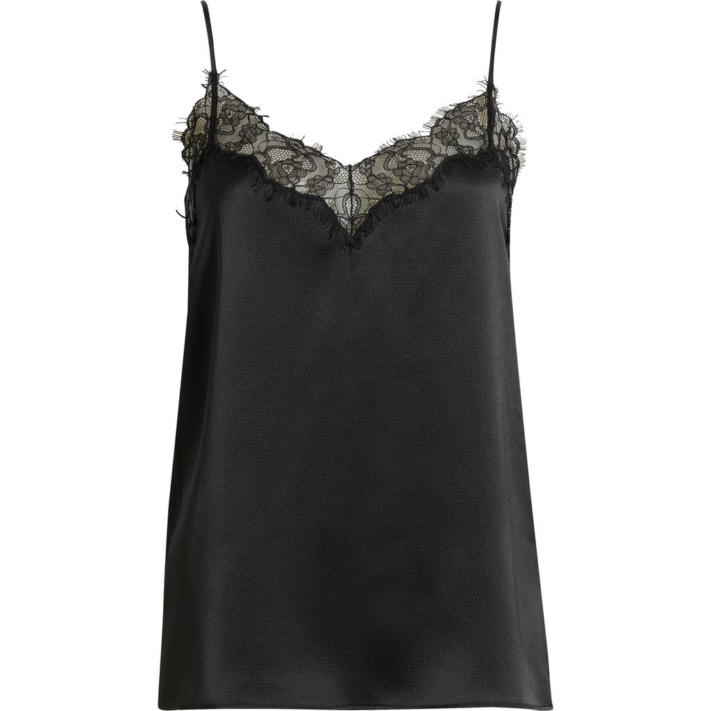 Hugo Boss Boss Orange Ilessy Eyelash Lace Camisole In Black