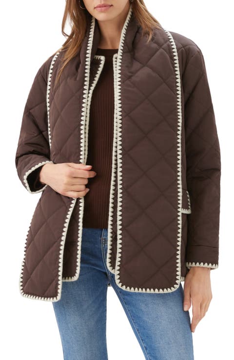 Edge Stitch Quilted Jacket