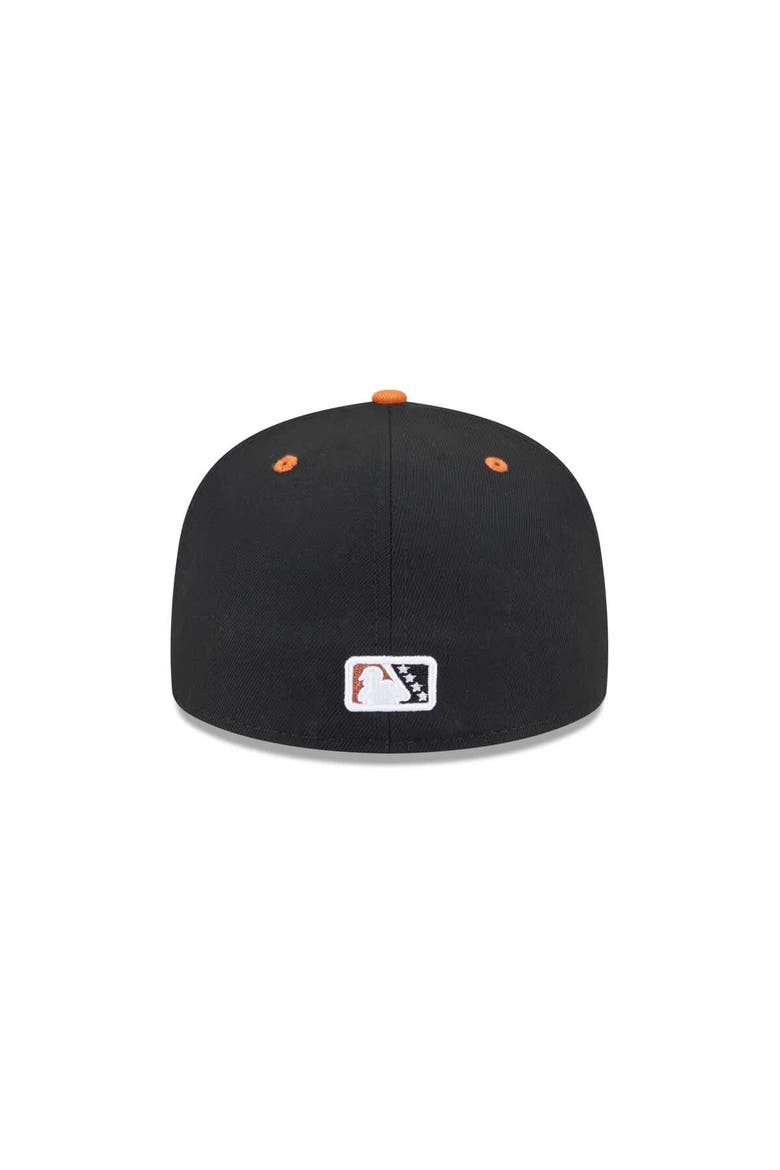 Men's New Era  Black Winston-Salem Dash Theme Nights 59FIFTY Fitted Hat, Alternate, color, Black