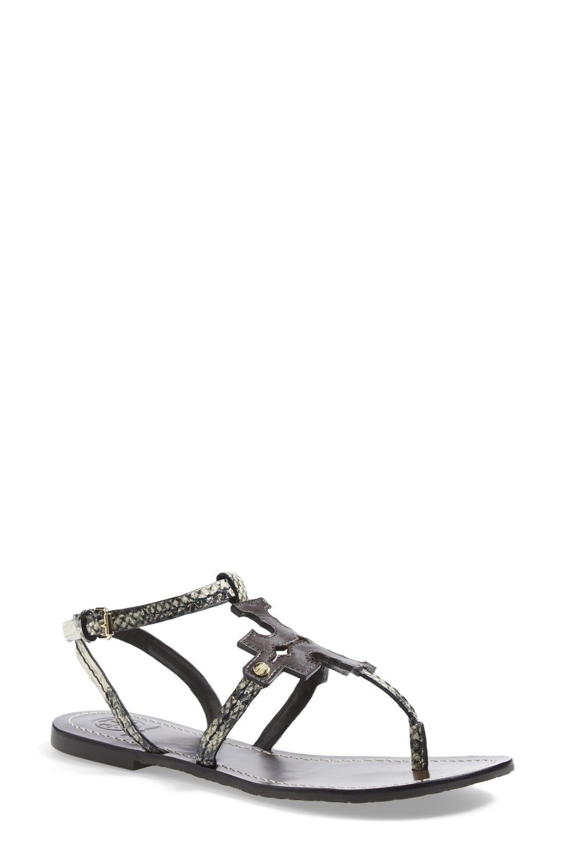 Tory Burch 'Chandler' Leather Sandal, Main, color, 