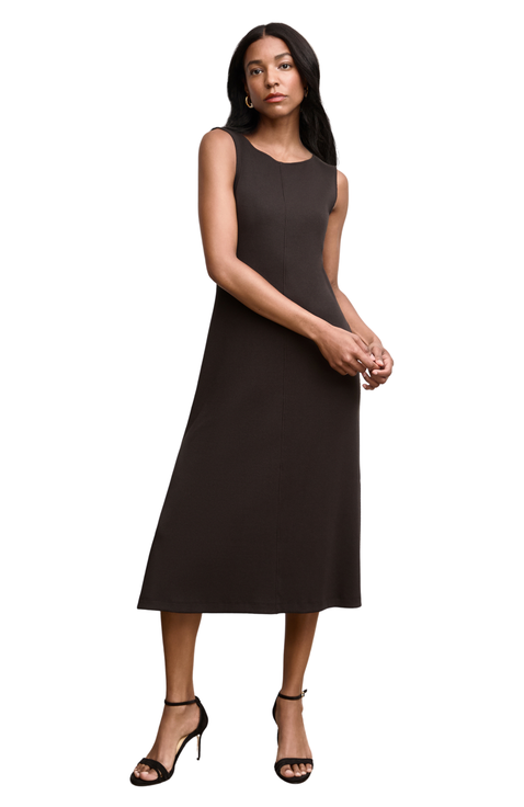 Milano Drape Dress - Ribbed Pima Modal