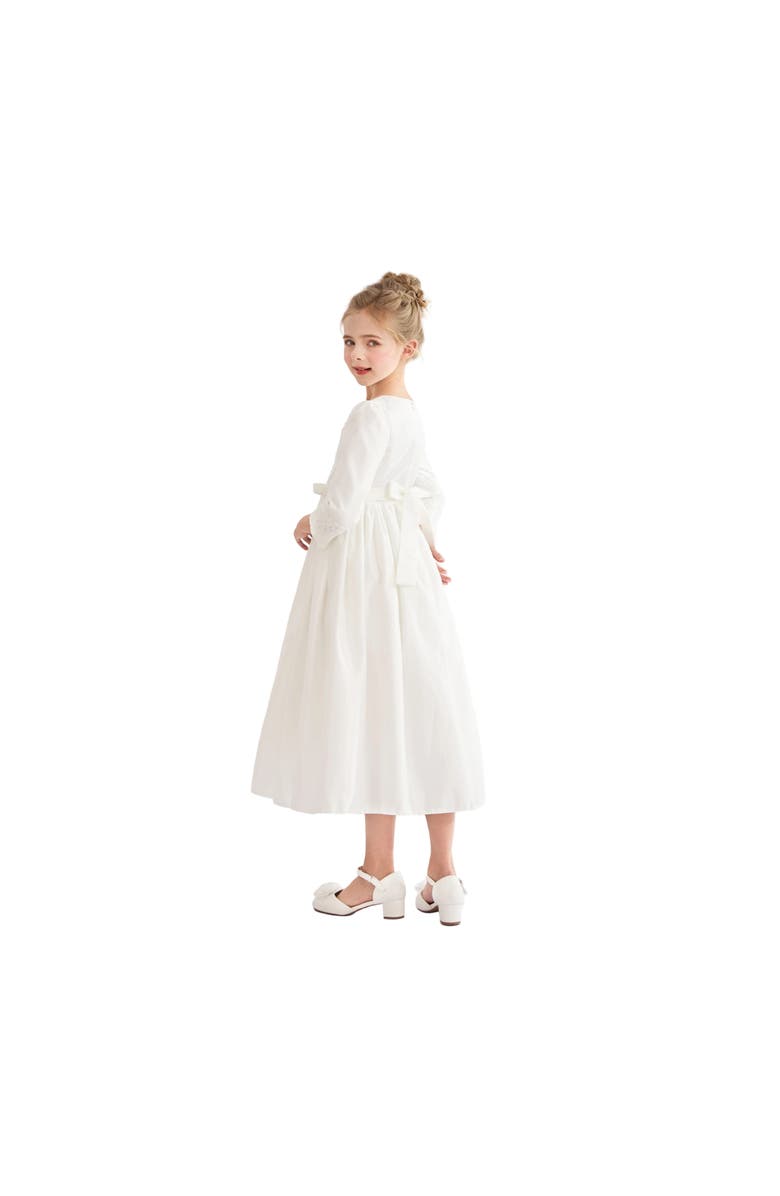 Tulleen Marindel Lace & Tulle Dress, Alternate, color, White