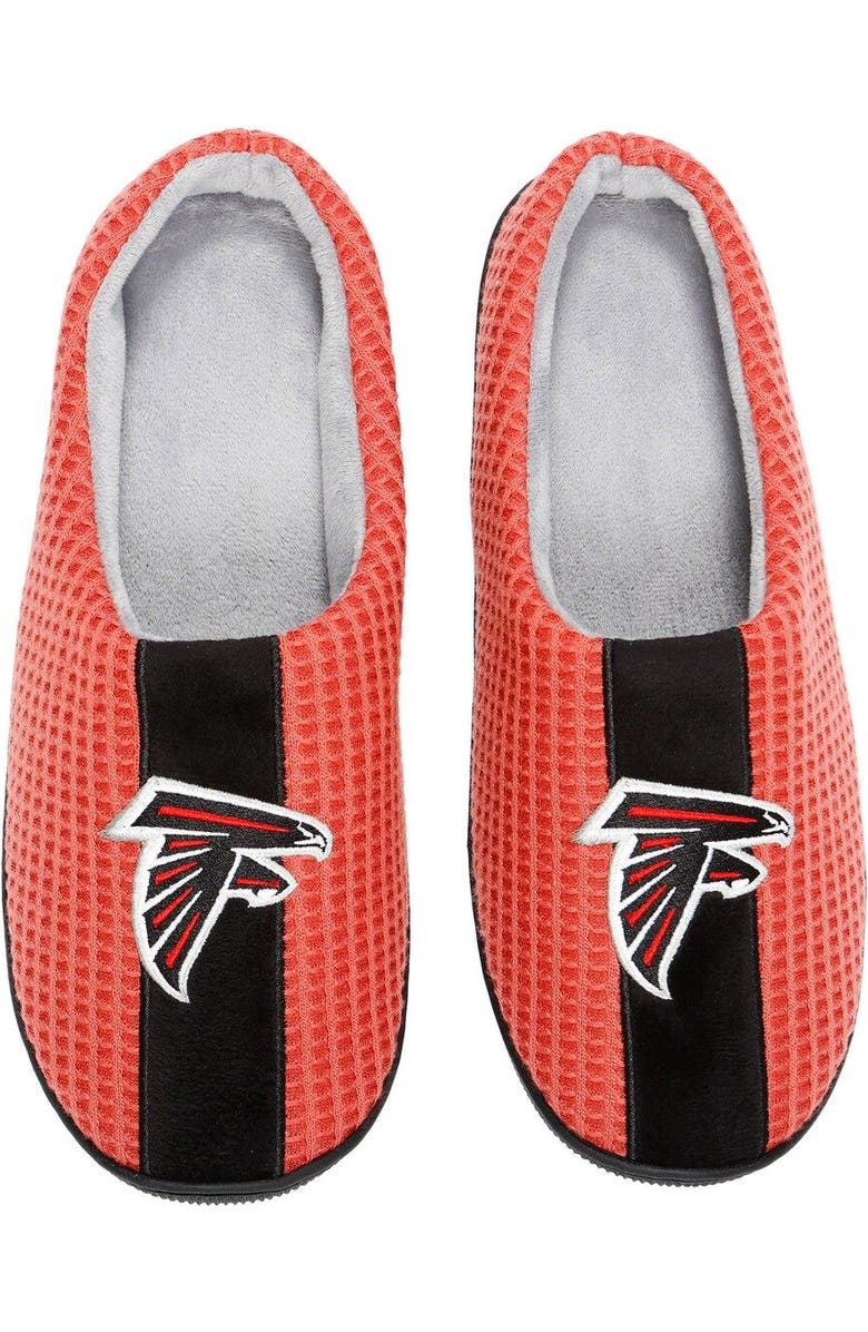 FOCO Men's FOCO Red Atlanta Falcons Team Stripe Memory Foam Slide Slippers, Main, color,
