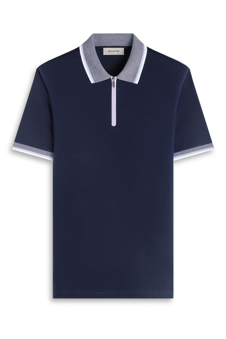 Quarter Zip Polo, Alternate, color, NAVY
