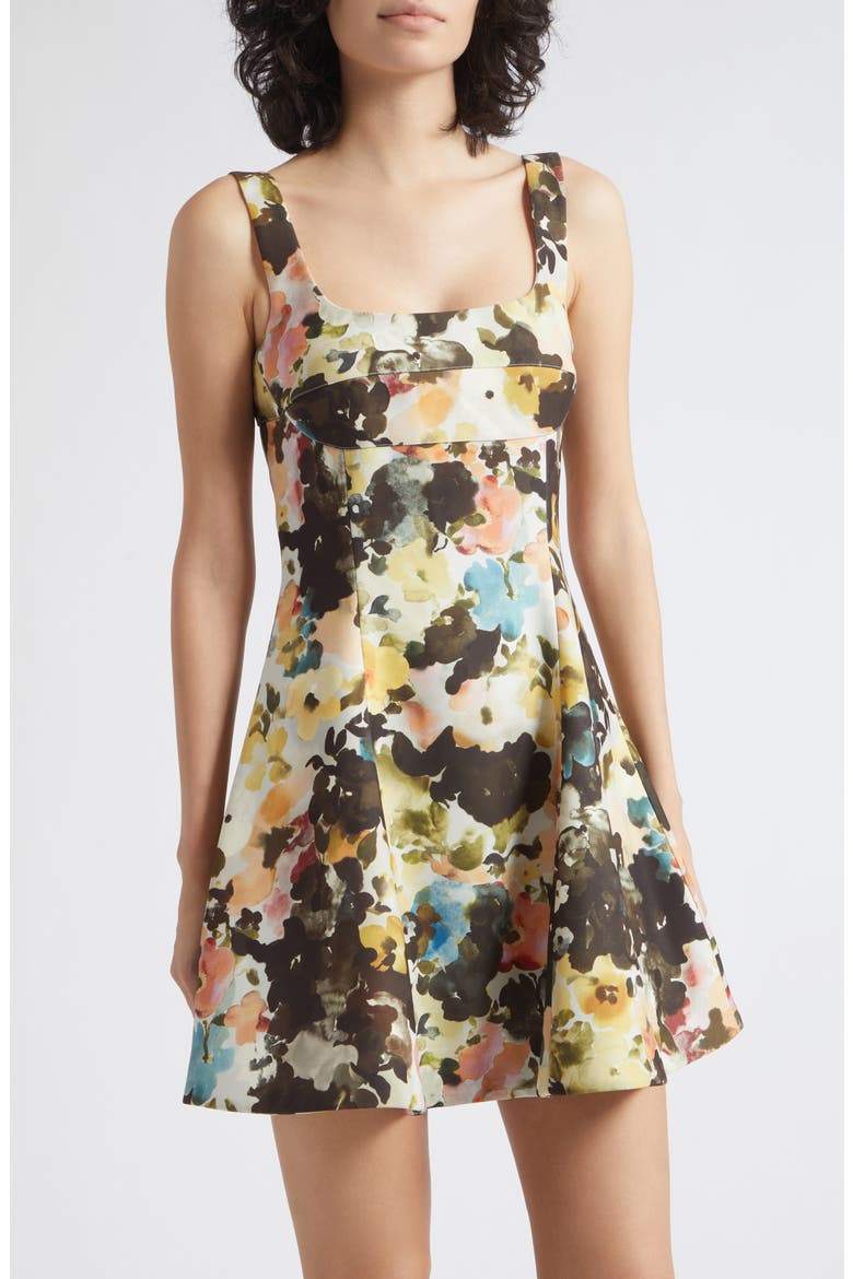Sentimental Bloom Floral Corset Minidress, Alternate, color, THE SENTIMENTAL BLOOM