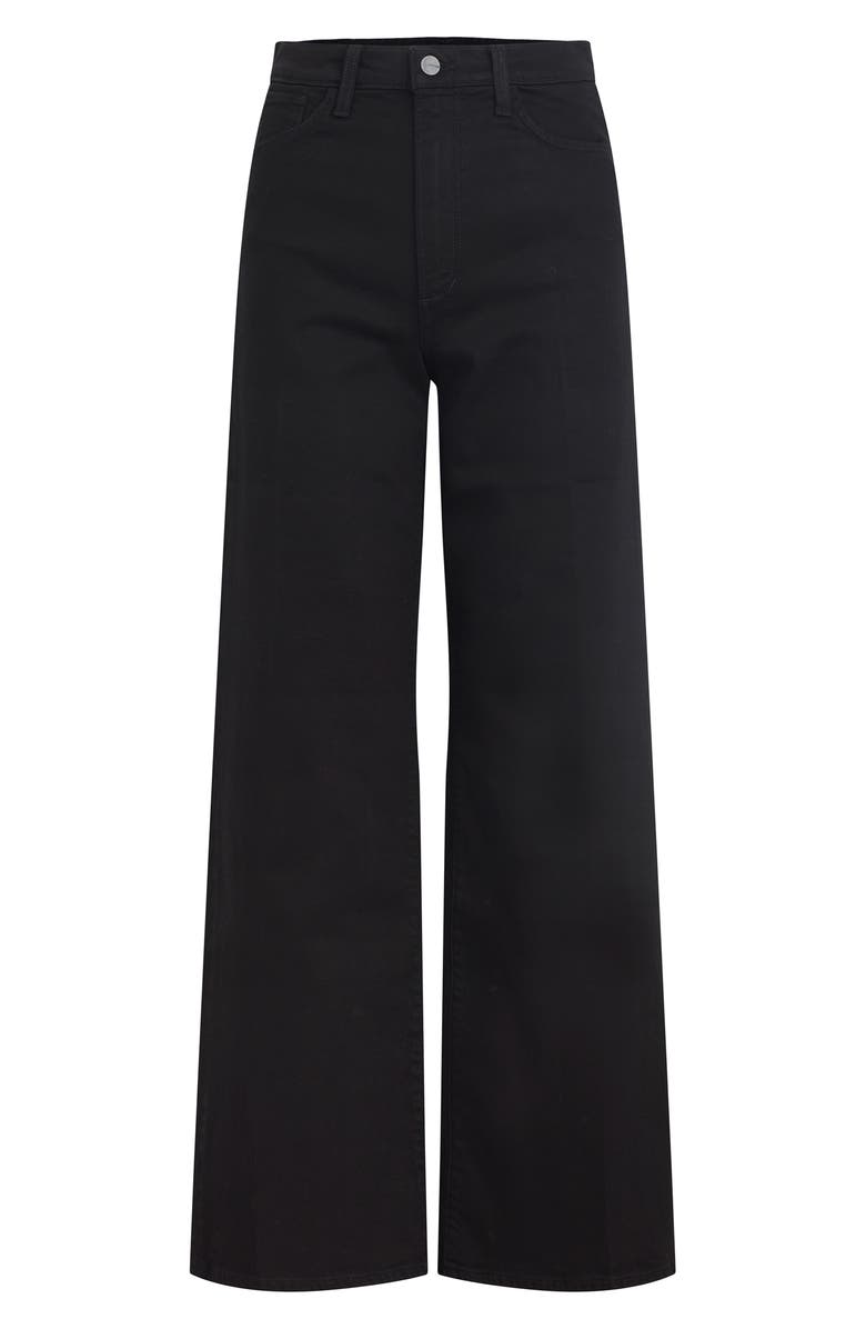Joe's Jeans The Mia Petite High Waist Wide Leg Jeans, Alternate, color, Black