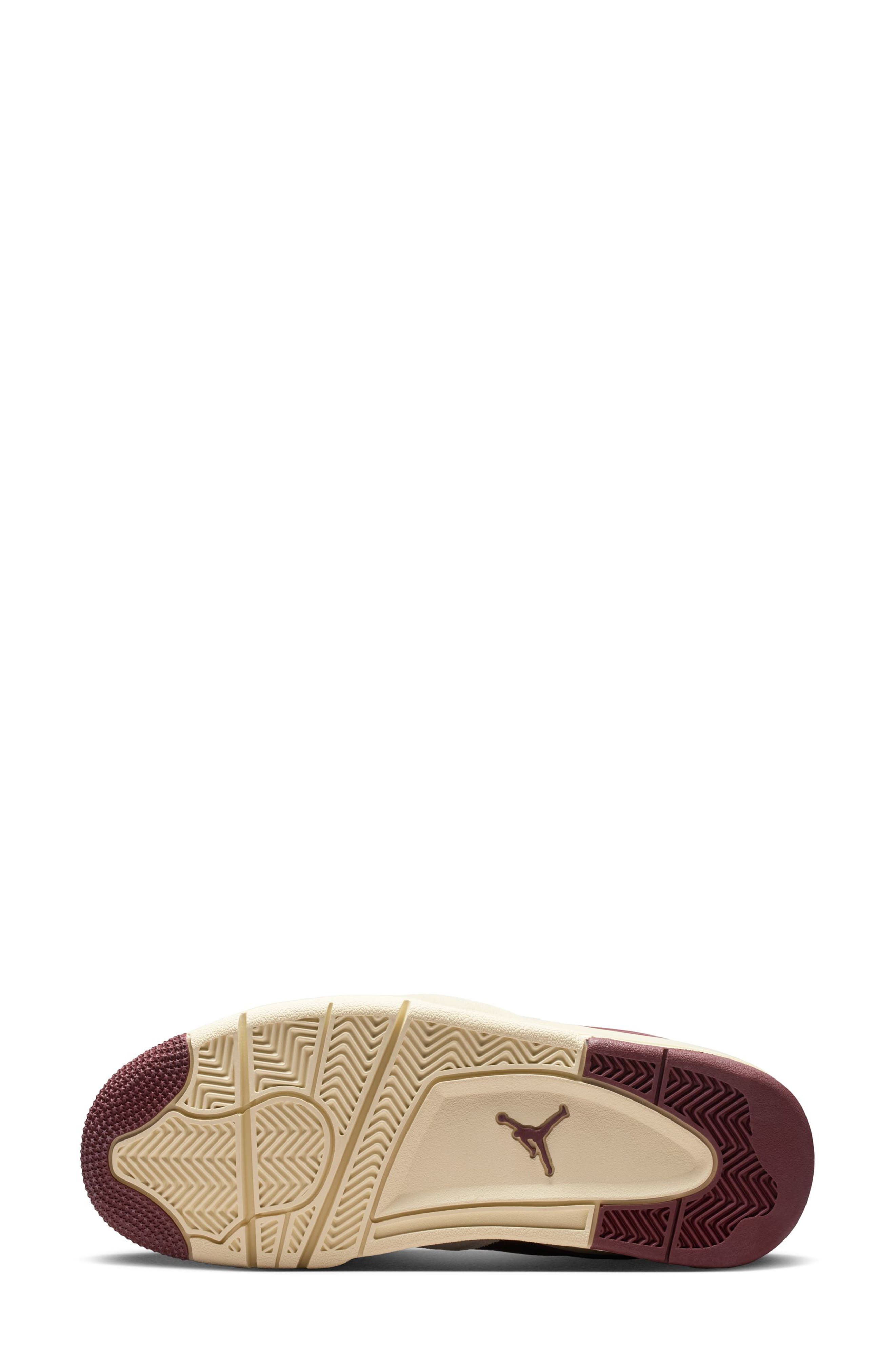 Air Jordan 4RM Sneaker, Alternate, color, SAIL/ COCONUT MILK/ DARK RED