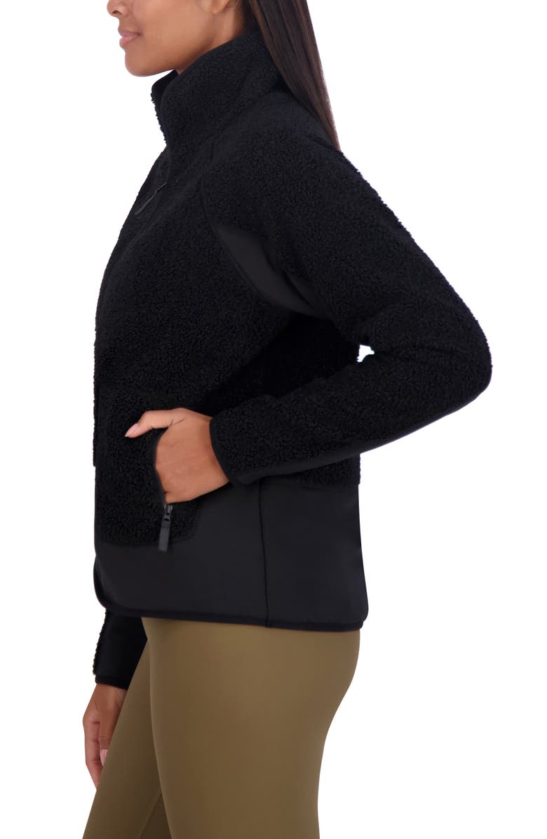 SAGE COLLECTIVE Faux Shearling City Cropped Jacket, Alternate, color, 