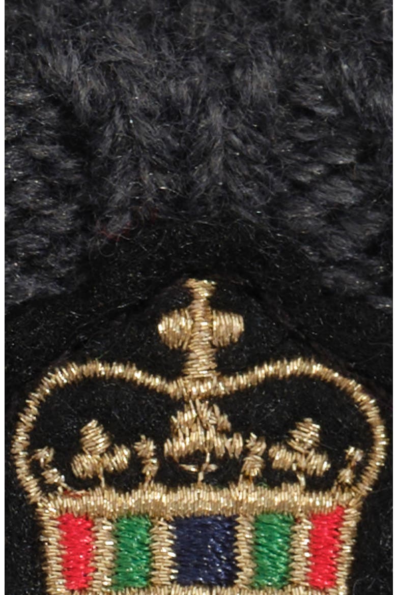 Cable Crest Patch Hat, Alternate, color, Charcoal Heather