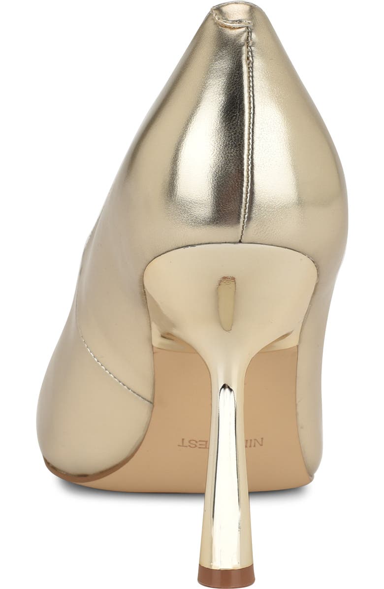 Nine West Lorela Pointed Toe Pump, Alternate, color, Gold