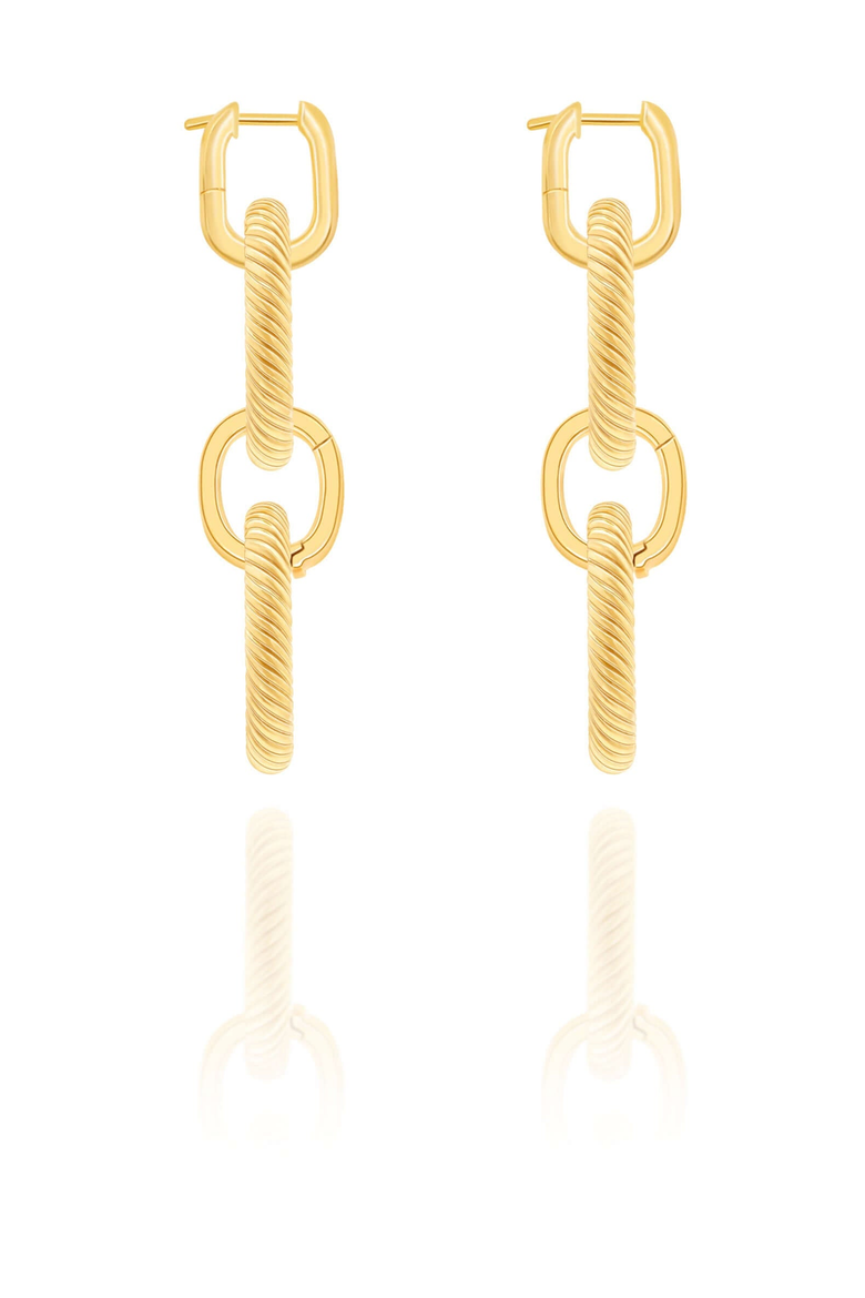 Glistening Desert Earrings, Alternate, color, Gold