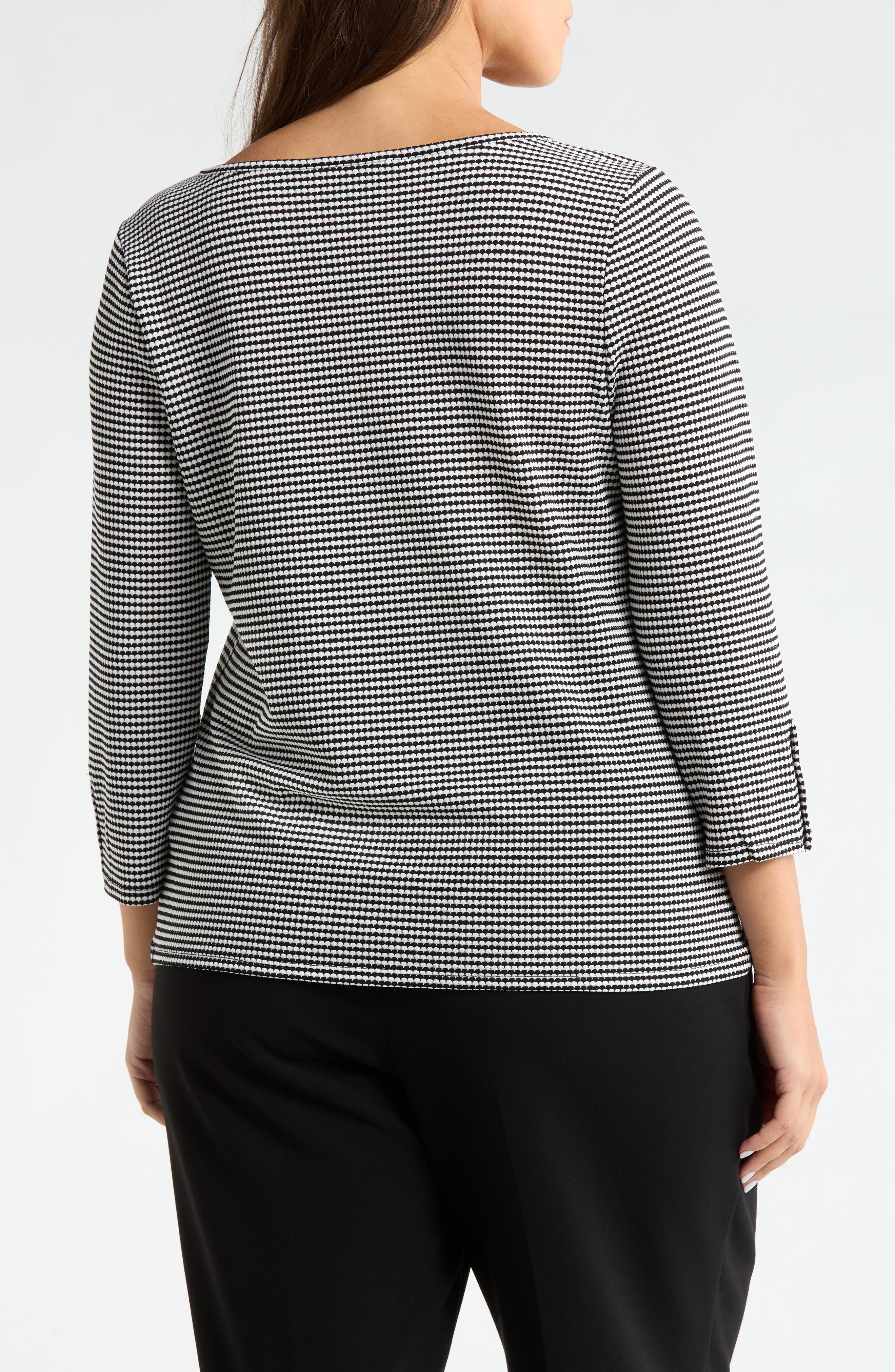 Print Henley Top - image 2