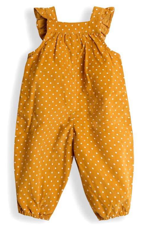 Jojo Maman Bébé Jojo Maman Bebe Cotton Top & Duck Appliqué Corduroy Overalls Set In Yellow