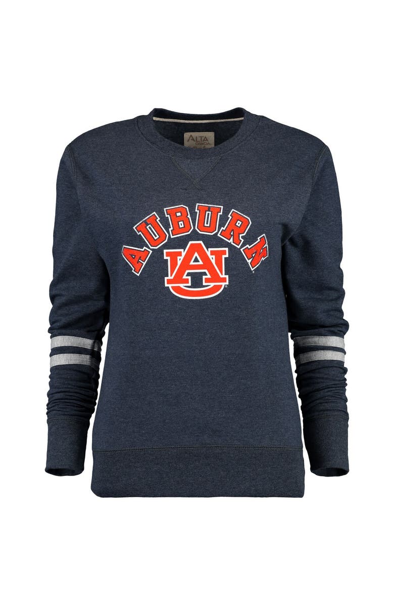ALTA GRACIA Women's Alta Gracia (Fair Trade) Navy Auburn Tigers Relaxed Fit Rosaura Pullover Fleece Sweatshirt, Main, color,