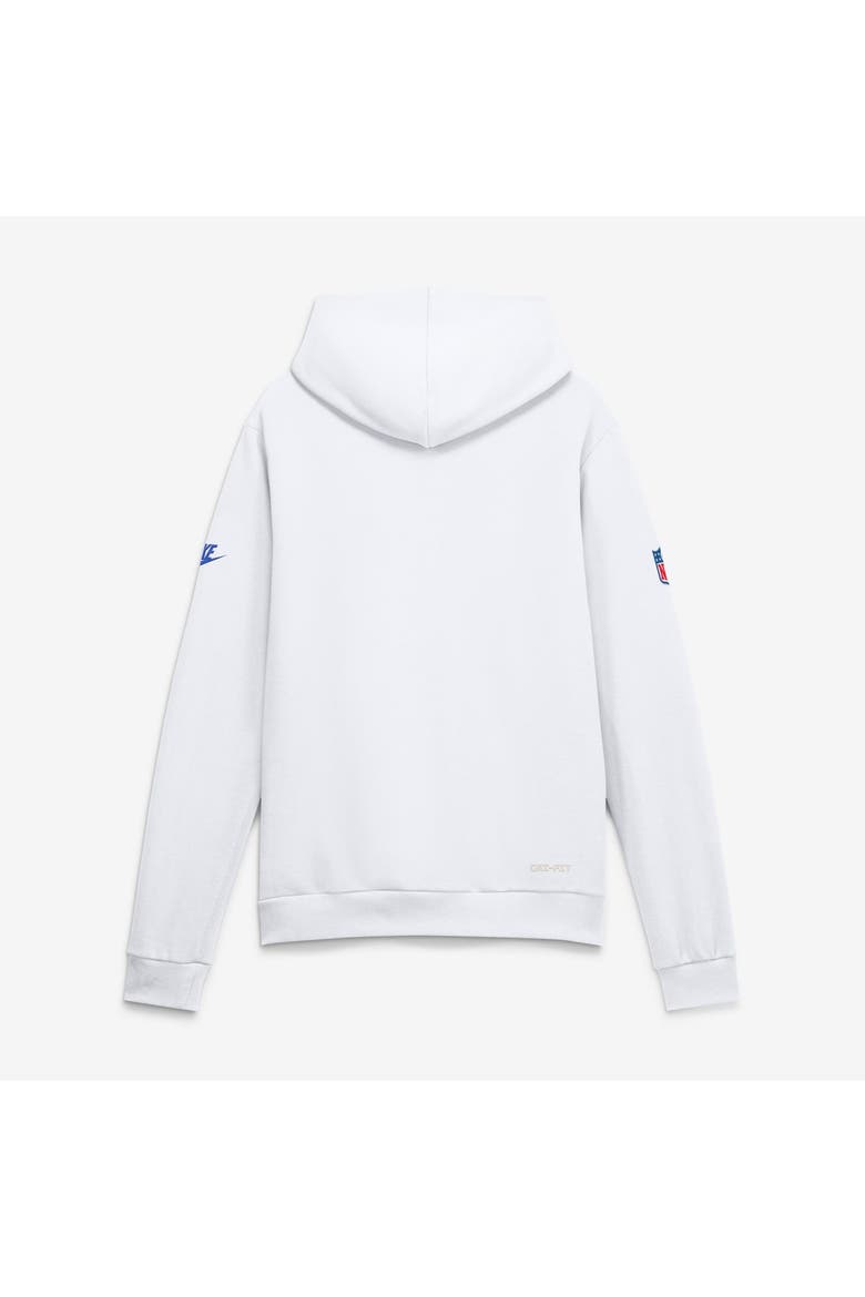 Men's Nike Los Angeles Rams Fearsome White Standard Issue Replay Officials Dri-FIT Hoodie, Alternate, color, White