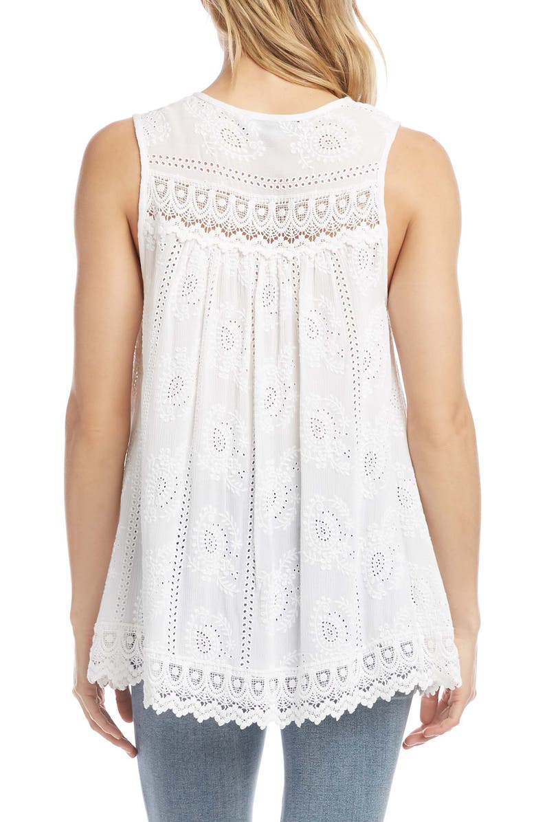Karen Kane Eyelet & Lace Top, Alternate, color, 