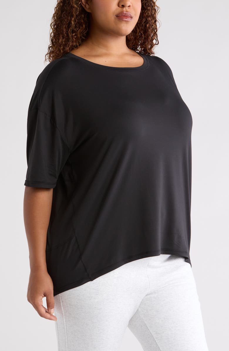 Zella Equilibrium Short Sleeve Cocoon T-Shirt, Alternate, color,