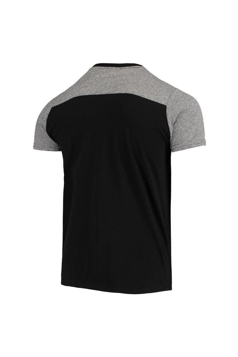 Men's Majestic Threads Black/Gray Las Vegas Raiders Field Goal Slub T-Shirt, Alternate, color, Black