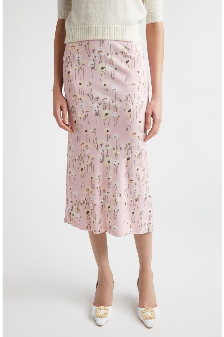 Robbie Floral Midi Skirt, Main, color, SMALLER POPPIES