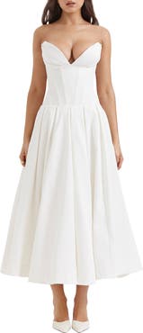 HOUSE OF CB Lady Strapless Midi Dress