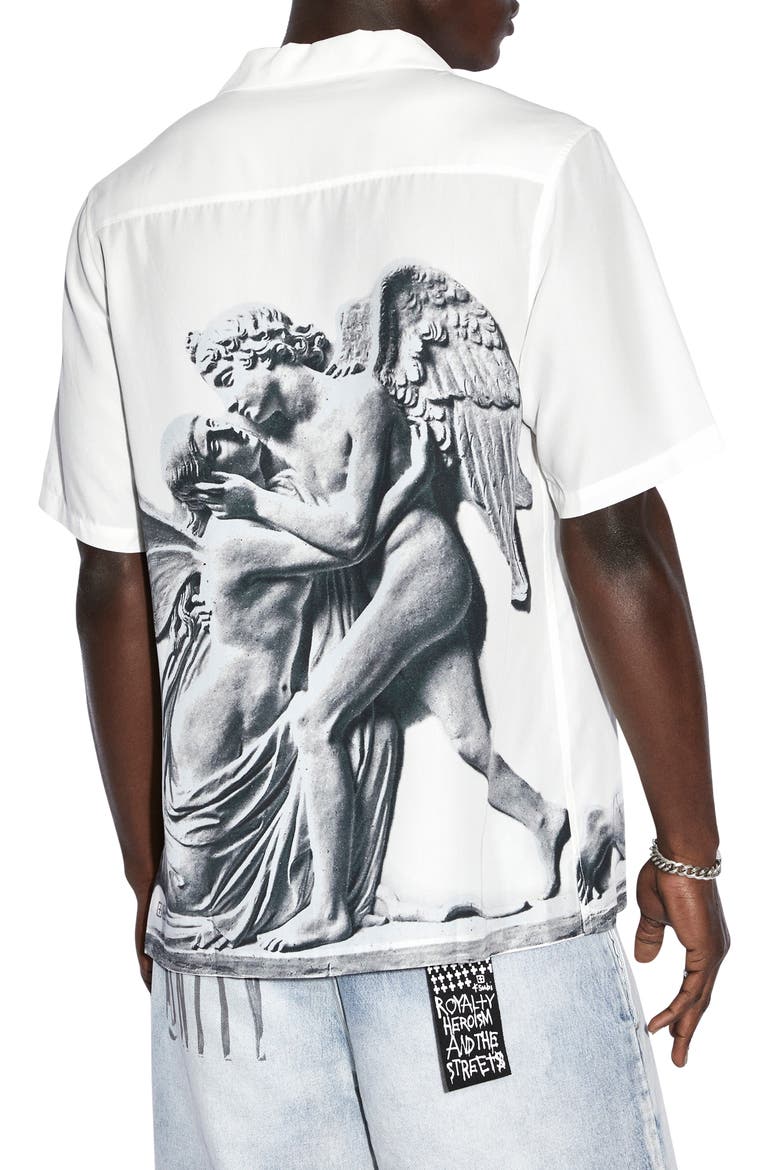 Lovesik Resort Camp Shirt, Alternate, color, WHITE