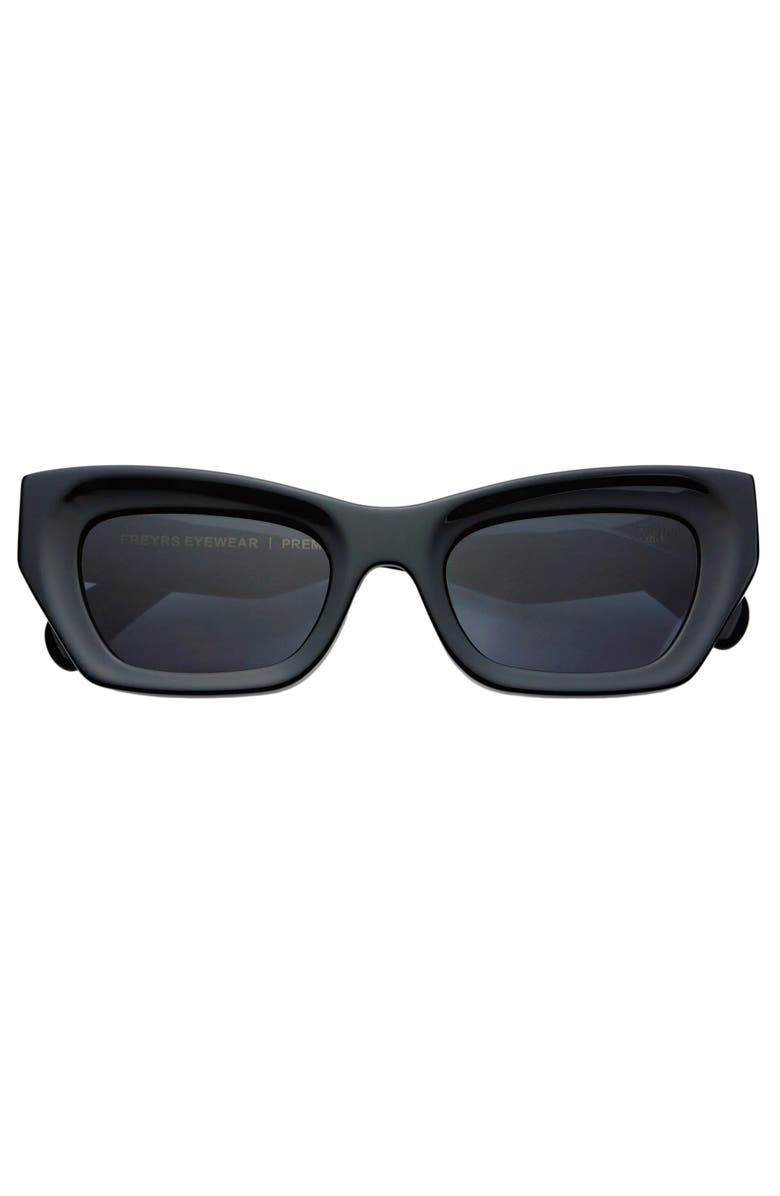 FREYRS Eyewear Selina Cat Eye Sunglasses, Main, color, Black