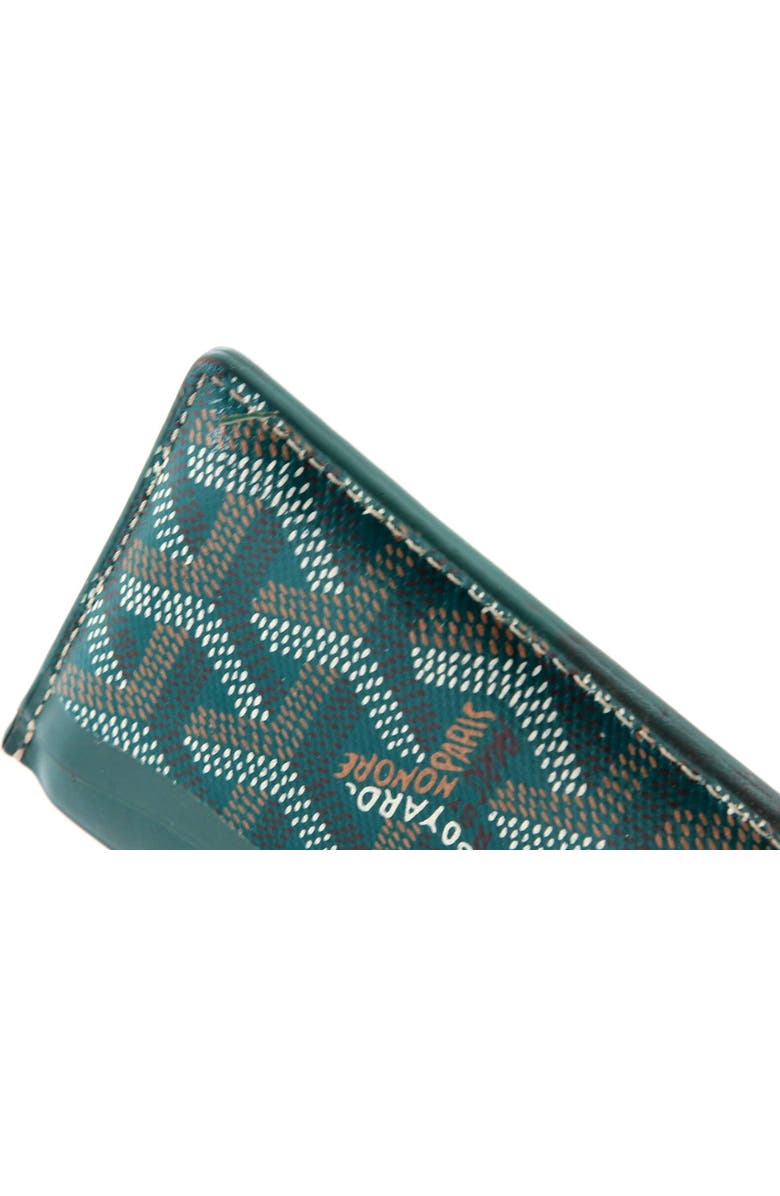 Pre-Owned Goyard Saint Sulpice Card Holder Coated Canvas, Alternate, color, Green