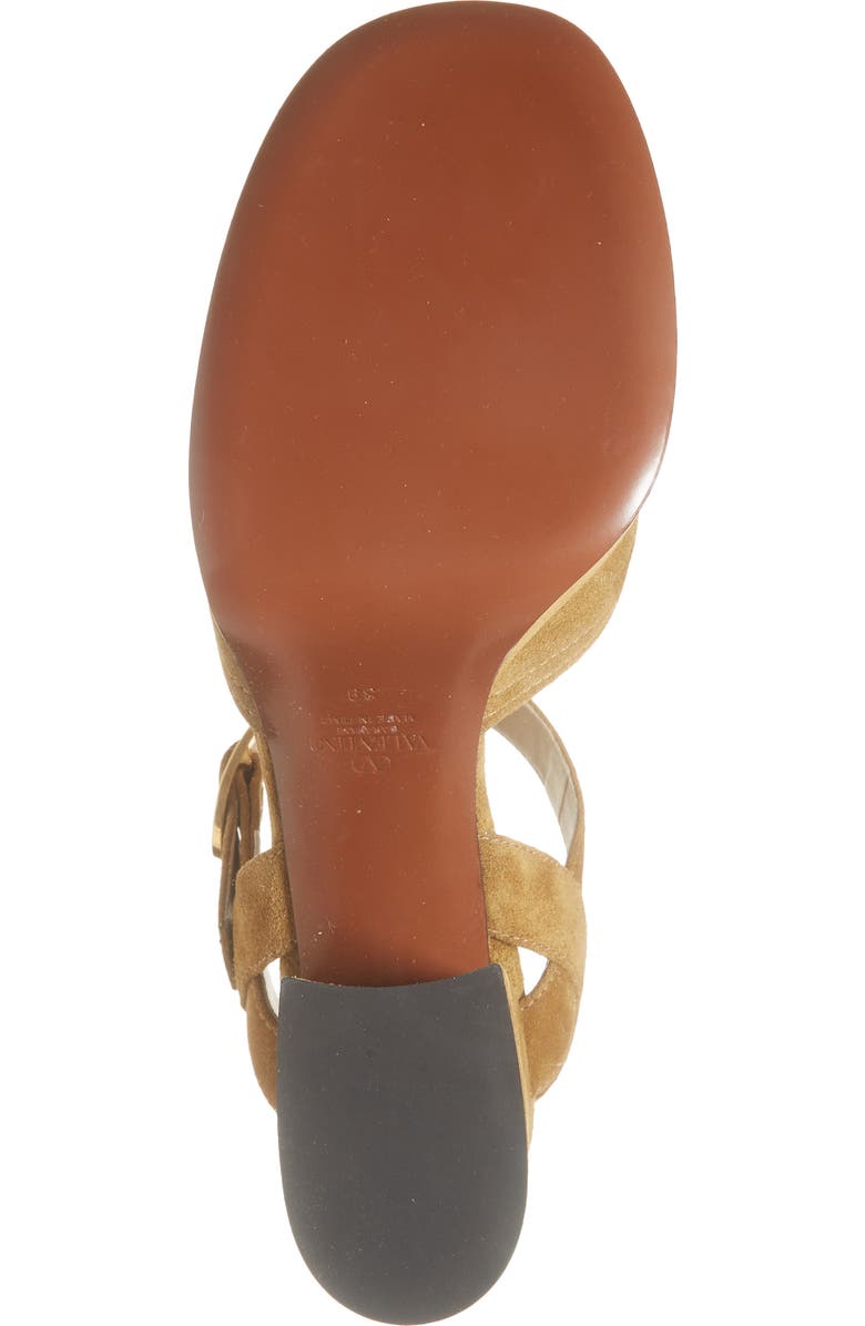 Valentino Garavani Fawcette Platform Sandal, Alternate, color, Beige