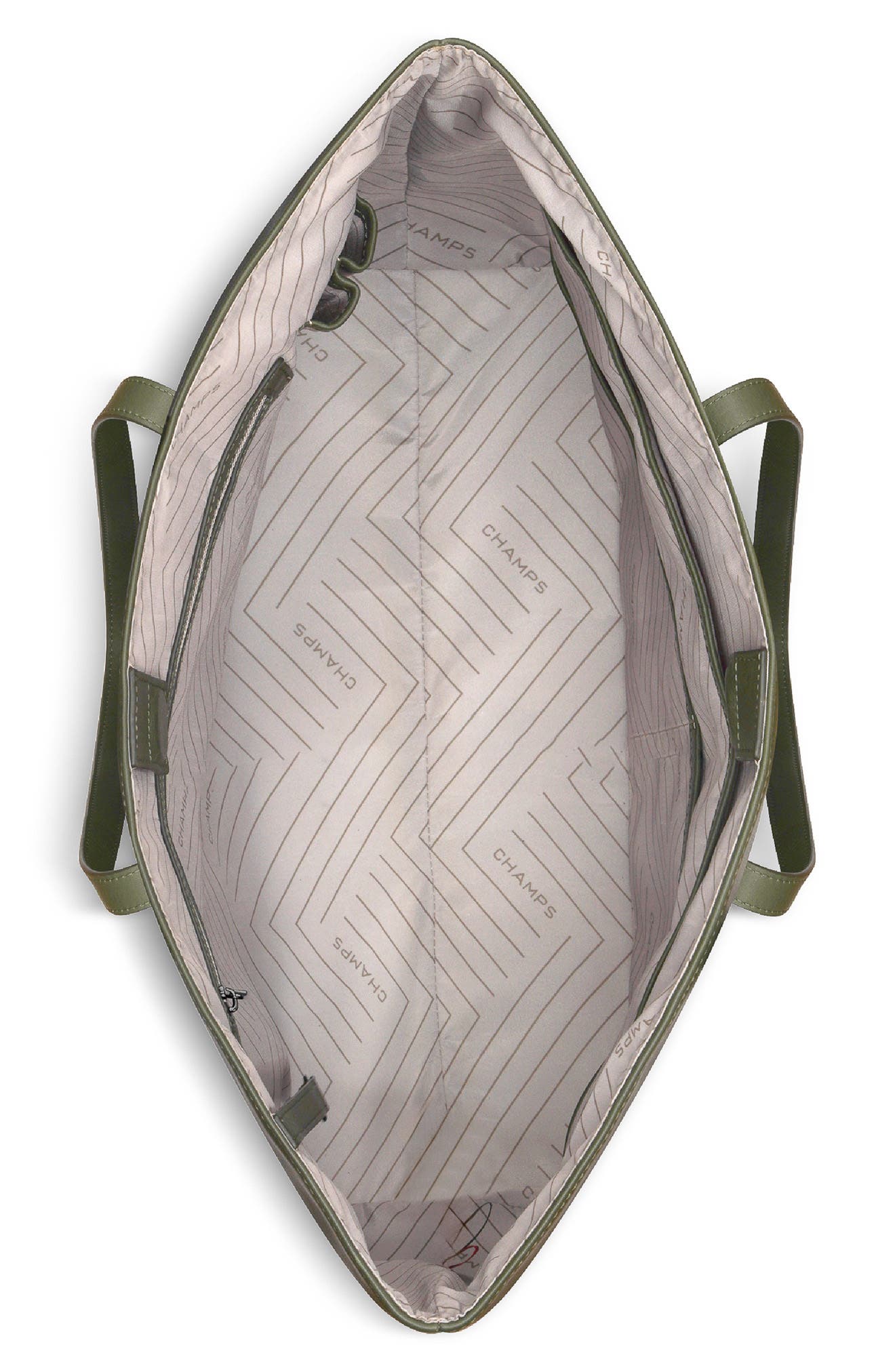 Onyx Leather Open Tote, Alternate, color, KHAKI
