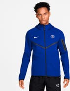Nike Men's Nike Royal Paris Saint-Germain Tech Fleece Windrunner Raglan Full-Zip Hoodie