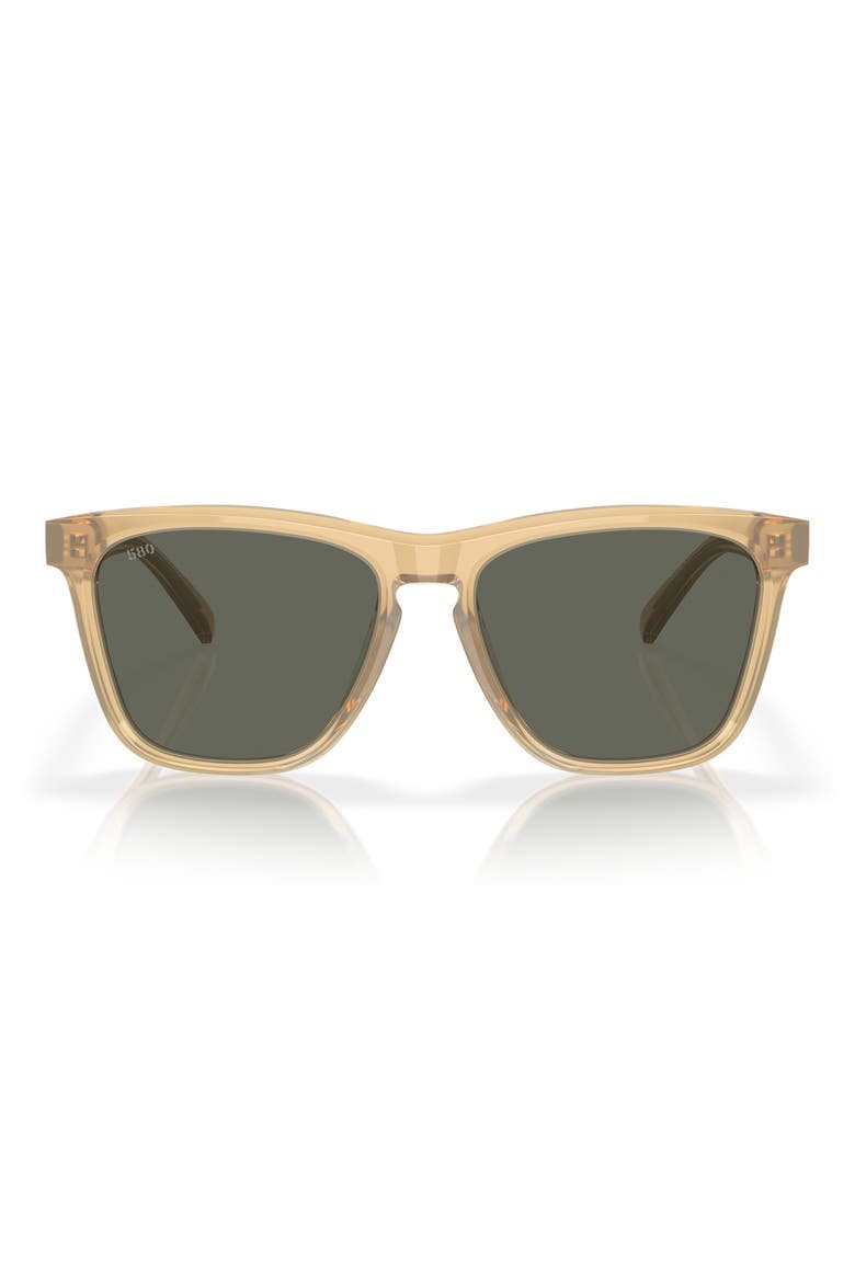 Ulu 56mm Square Sunglasses, Main, color, SUN CORAL/ GRAY