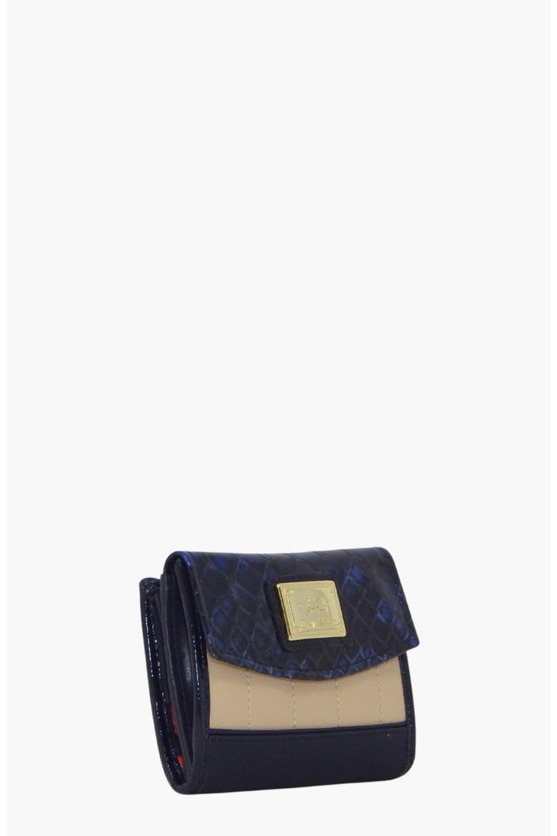 Grace Mini Wallet 530, Alternate, color, Navy / Beige