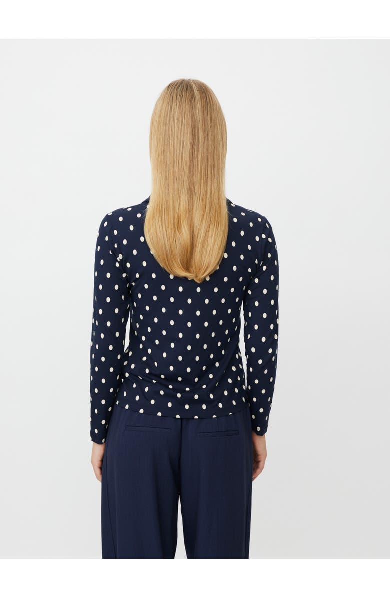 Masai Copenhagen MaIviona Polka Dot Shirt, Alternate, color, Navy Blazer
