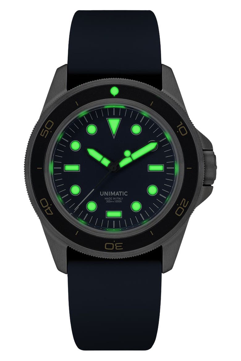 Diving Heritage Diving Watch, 41.5mm, Alternate, color, BLUE